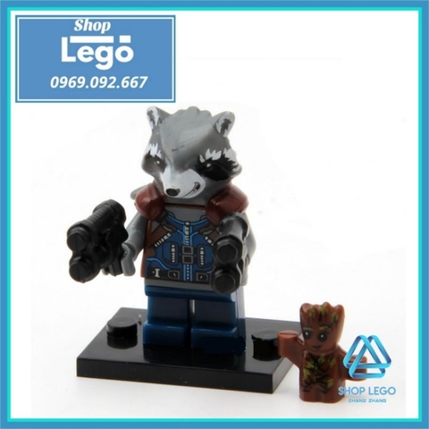 Xếp hình The Guardian of Galaxy Rocket - Star-Lord - Nebula Gamora - Mantis - Drax Yondu Lego Minifigures Pogo PG8044