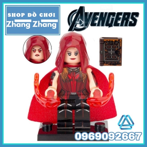 Xếp hình Vision - Scarlet Witch - Agatha Harkness - Quicksilver - Billy - Tommy - Monica Rambeau Lego Minifigures WM6115