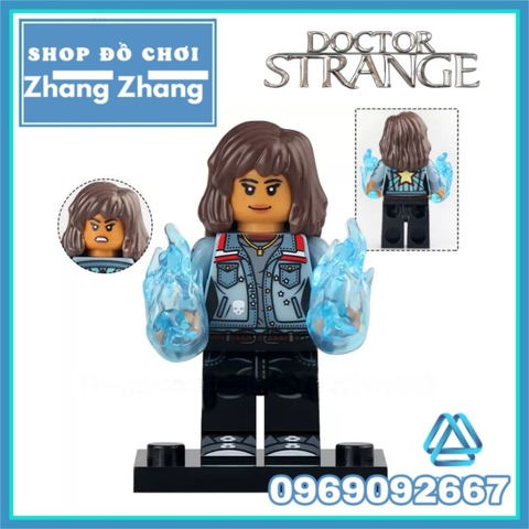 Đồ chơi xếp hình Doctor Strange Black Bolt - Mr Fantastic - Captain Marvel - Clea America Chavez Minifigures Xinh X0338