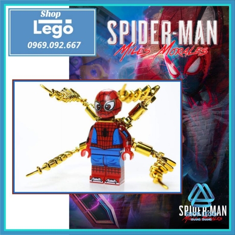 Xếp hình Người nhện Spider-Man Mile Morales Lego Minifigures Kopf KF6090 KF1170
