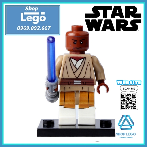 Xếp hình Star Wars Skywalker - Jinn - Leia Ahsoka - Savage - Protocol Droid - Windu - Padme Lego Minifigures Pogo PG8028