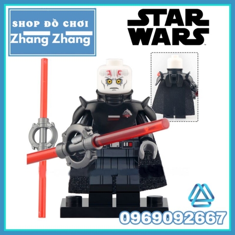 Đồ chơi xếp hình Star Wars Darth Maul Fifth Brother Reva Ben Kenobi Anakin Skywalker Vader Minifigures Koruit KT1059