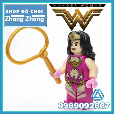 Xếp hình Wonder Woman Comics Lego Minifigures Kopf KF418 KF8028