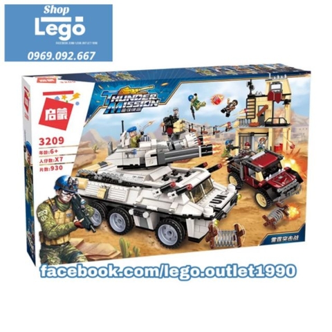 Xếp hình xe bọc thép quân sự Liên hiệp quốc UN ENLIGHTEN 3209