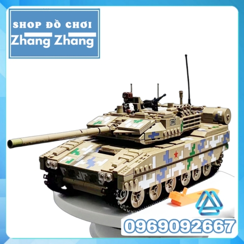 Đồ chơi Xếp hình Xe tăng Type 15 light tank Black panther ZTQ-15 1424 hình Minifigures Kazi 639001