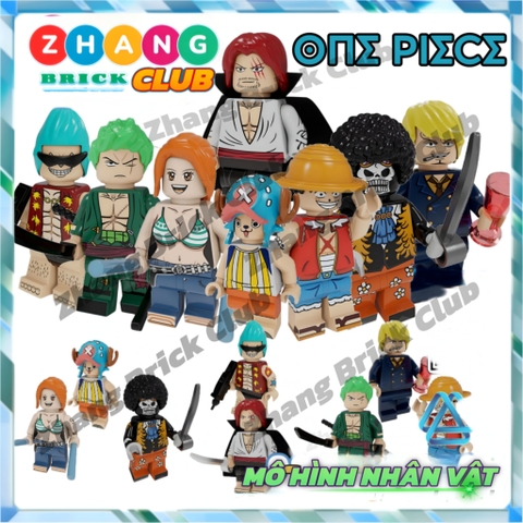 Xếp hình One Piece Luffy
- Zoro - Nami - Chopper - Shanks - Brook
- Franky - Sanji Lego Minifigures Pogo PG8244