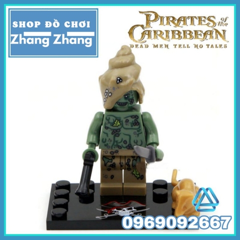 Xếp hình Pirates of the Caribbean Jack Sparrow - Hadras - Blackbeard Angelica Brickbeard Lego Minifigures KSZ 518