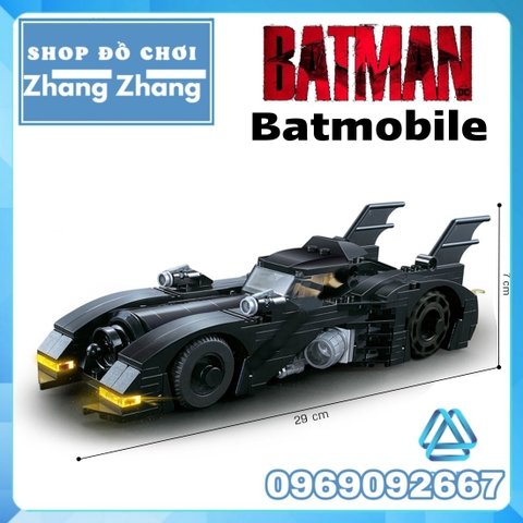 [366 hình] Xếp hình Batman siêu xe Batmobile phiên bản Limited Edition Lego Minifigures 8228
