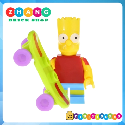 Đồ chơi xếp hình Gia đình Simsons Bartman - Marge Homer Nelson - Flanders Bart Milhouse Kopf KF6039