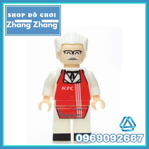 Xếp hình Deadpool giả dạng ông chủ KFC Lego Minifigures MG0007