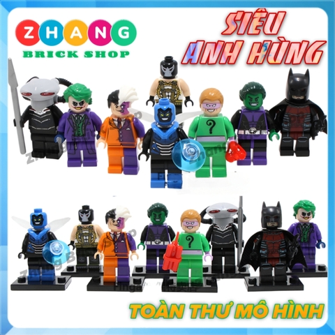 Xếp hình Nghiệp đoàn tội phạm DC Comics Gotham Batman Joker Manta Lego Minifigures POGO PG8018