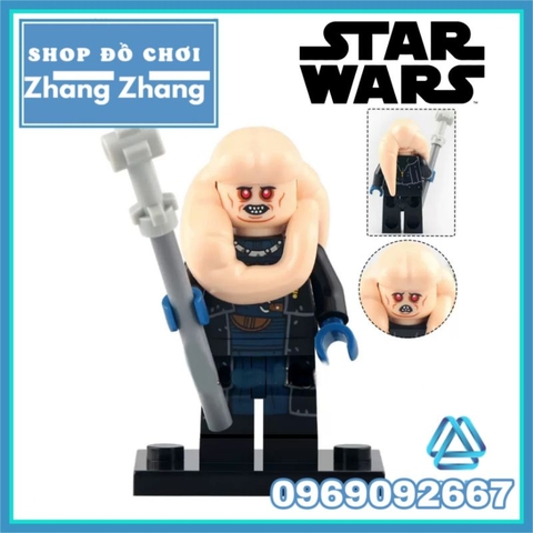 Đồ chơi xếp hình Star Wars Boba Fett Bib Fortuna Fennec Shand Quarren Cad Bane Gamorrean Minifigures KM66021 66028
