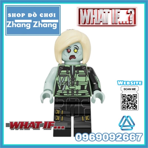 Đồ chơi xếp hình What If gồm Star lord Black Widow - Falcon Hawkeye Okye - Happy Hogan Agent 11 Minifigures Kopf KF6148