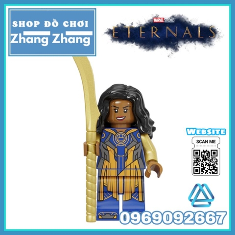 Đồ chơi xếp hình Eternals gồm Ikaris Thena Gilgamesh - Makkari Ajak Kingo - Sersi Phastos Druig Minifigures Kopf E0101