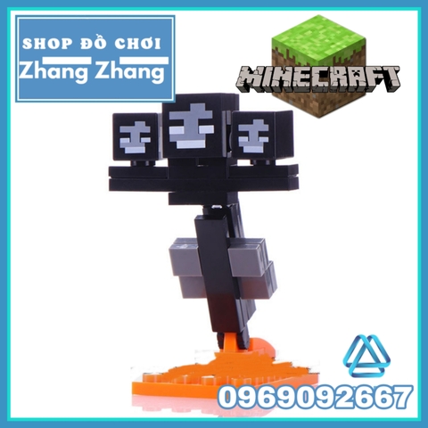 Xếp hình MineCraft Redstone Golem - Creeper - Zombie - Wither Skeleton - Blaze - Wither Lego Minifigures Xinh X0294