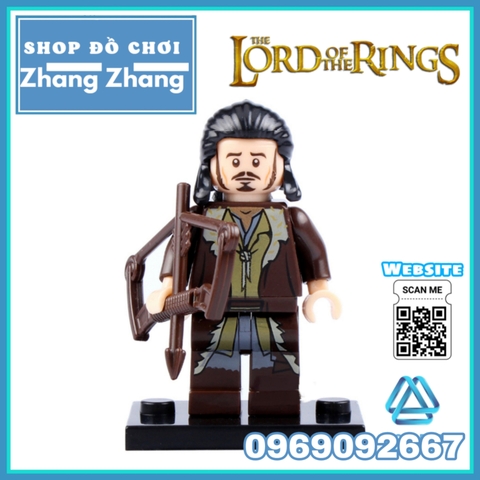 Xếp hình The Hobbit Theoden - Eomer - Rohan - Wormtongue - Boromir - Aragorn - Bowman Lego Minifigures Pogo PG8031