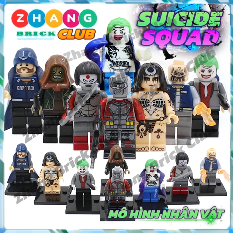 Xếp hình Suicide Square Deadshot Captain Boomerang Killer Croc EL Diablo Katana Enchantress Lego Minifigures Xinh X0122