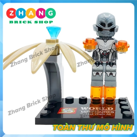 Xếp hình Avengers: Age of Ultron Henchman Ultron Sentry Baron Struker Quick Silver Black Widow Lego Minifigures SY276