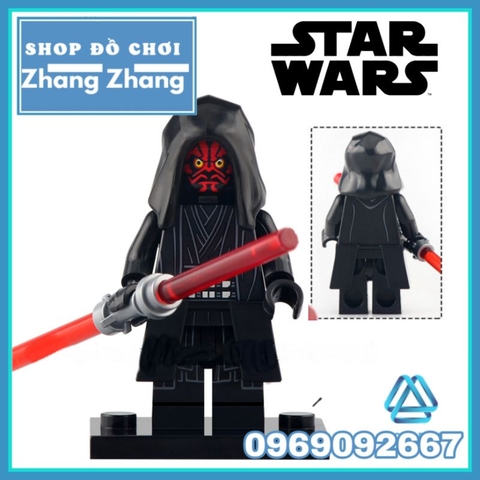 Đồ chơi xếp hình Star Wars Darth Maul Fifth Brother Reva Ben Kenobi Anakin Skywalker Vader Minifigures Koruit KT1059