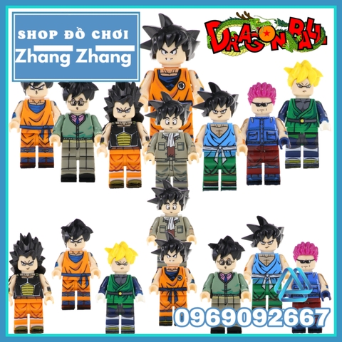 Xếp hình Dragon Ball Son goku Gohan Raditz Major Metallitron Lego Minifigures POGO PG8169