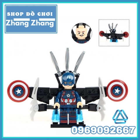 Xếp hình Captain American - Avengers Civil War Siêu anh hùng Marvel Lego Minifigures MG0001