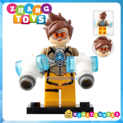 Xếp hình Over Watch D.Va Reinhardt Wihelm Jesse Mccree Reaper Soldier 76 Shimada Hanzo Mercy Lego Minifigures Xinh X0230