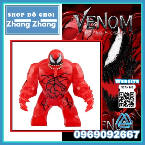 Đồ chơi xếp hình Carnage Venom trong người nhện Spider Man Minifigures Xinh XH1830 X0327