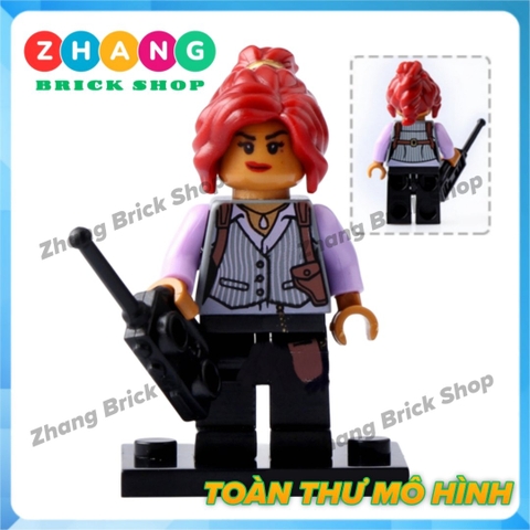 Xếp hình Batman Barbara và Poison Ivy Joker Catwoman - Aaron Cash - Penguin - Riddler Lego Minifigures Pogo PG8041