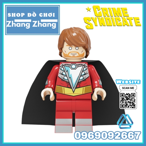 Xếp hình DC's Crime Syndicate Grid Power Ring Johnny Quick Superwoman Ultra Man Deathstorm Lego Minifigures Kopf KF6104