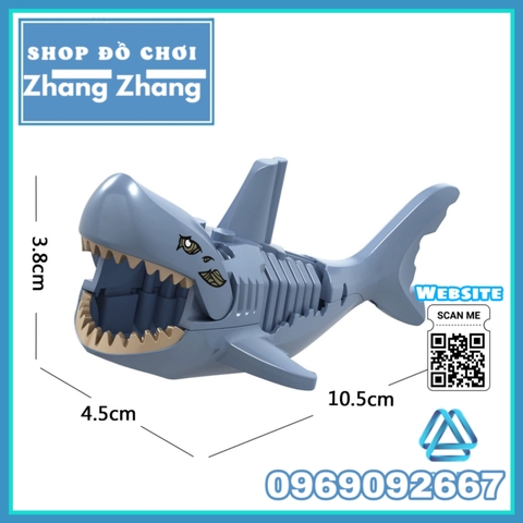 Xếp hình Lego Shark Cá mập Aquaman Siêu rẻ Lego Minifigures Lele XL001