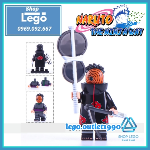 Xếp hình Yahiko Konan Nagato - Uchiha Itachi - Zetsu - Uchia Madara- Deidara - Hoshigaki Kisame Lego Minifigures WM6106