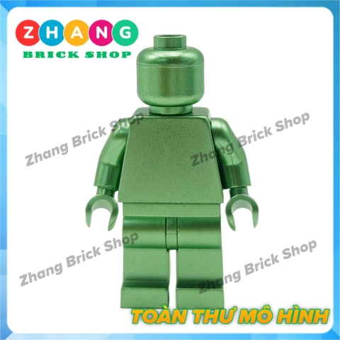 Đồ chơi xếp hình người trơn sơn đẹp Metallic Monochrome Minifigures Kopf KF2116-KF2121