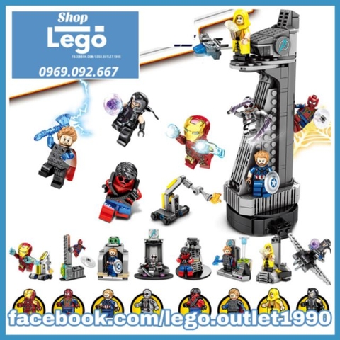 Xếp hình Siêu anh hùng đại chiến tháp Avengers mới nhất 2019 Lego Minifigures SY SY1368