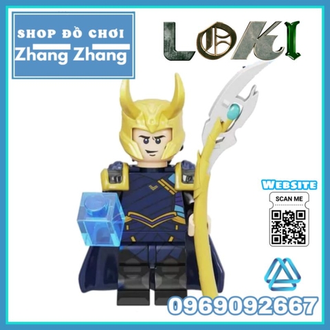 Đồ chơi xếp hình Loki TVA trong Thor Minifigures Kopf KF6141