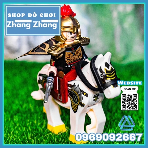 Đồ chơi xếp hình Thần mã Trảo Hoàng Phi Điện của Tào Tháo trong Tam quốc Minifigures DW005