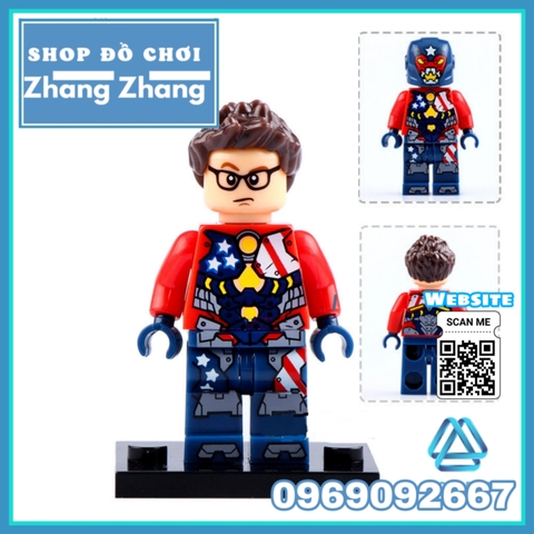 Xếp hình Captain America - Super Adaptoid - SpiderBoy - She Hulk - Hammer - Coulson Marvel Lego Minifigures Xinh X0151