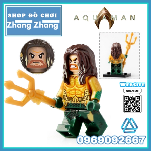 Xếp hình Aquaman Đế Vương Atlantics - Mera - Black Manta - Vulko - Atlanna - Nereus - Orm Lego Minifigures Xinh X0237