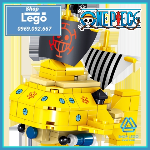 Xếp hình One Piece Tàu hải tặc Polar Tang - Nine Snake - Thousand Sunny - Going Merry Lego Minifigures PRCK 69855