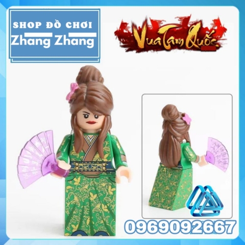 Xếp hình 12 nhân vật Tam Quốc Tào Tháo Quan Vũ Trương Phi Triệu Tử Long Lữ Bố Khổng Minh Lego Minifigures Decool 2030