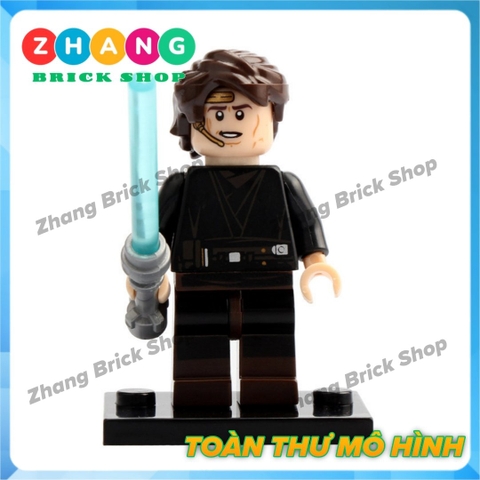 Xếp hình Star Wars Luke Skywalker - Ben Kenobi - Maul - Kao Darth Sidious - Anakin - C-3PO Lego Minifigures POGO PG8021