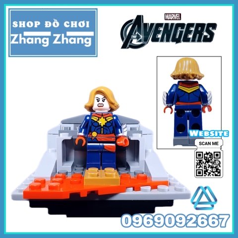 Xếp hình Spider-Man Thor Star-Lord Vision Captain Marvel Thanos Nick Fury Lego Minifigures Hãng Lele 34074