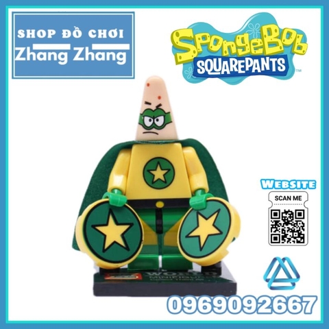 Đồ chơi xếp hình Bọt biển tinh nghịch Spongebob Squarepants Minifigures Shenyang Lebq 1571