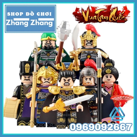Đồ chơi xếp hình Tam quốc Tào Ngụy Tử Hoàng - Hạ Hầu Đôn Hứa Trử - Trương Liêu - Tuân Úc Minifigures Decool 20319-20324