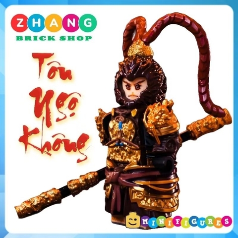 Đồ chơi xếp hình Wukong tôn ngộ không trong tây du ký custum Minifigures