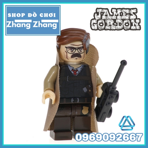 Xếp hình thanh tra GCPD James Gordon trong Batman ở thành phố Gotham Lego Minifigures Pogo PG8046 PG173