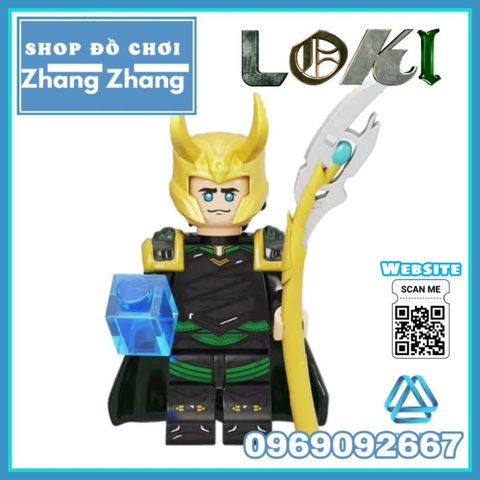 Đồ chơi xếp hình Loki TVA trong Thor Minifigures Kopf KF6141