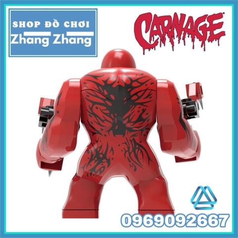 Đồ chơi xếp hình Carnage đại chiến Venom trong người nhện Spider man Minifigures XINH XH1767