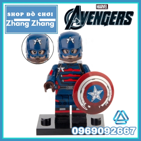 Xếp hình Winter Soldier - Agent 13 - Baron Zemo - US Agent - Batroc - Falcon Battlestar Lego Minifigures Xinh X0313