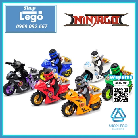 Xếp hình Ninjago Gồm Lloyd - Cole - Jay - Kai - Lord Gamora - Zane Lego Minifigures Decool 10017 10022