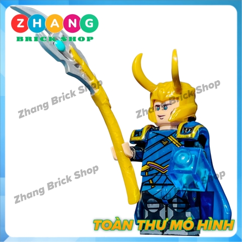 Đồ chơi xếp hình Loki TVA trong Thor Minifigures Kopf KF6141